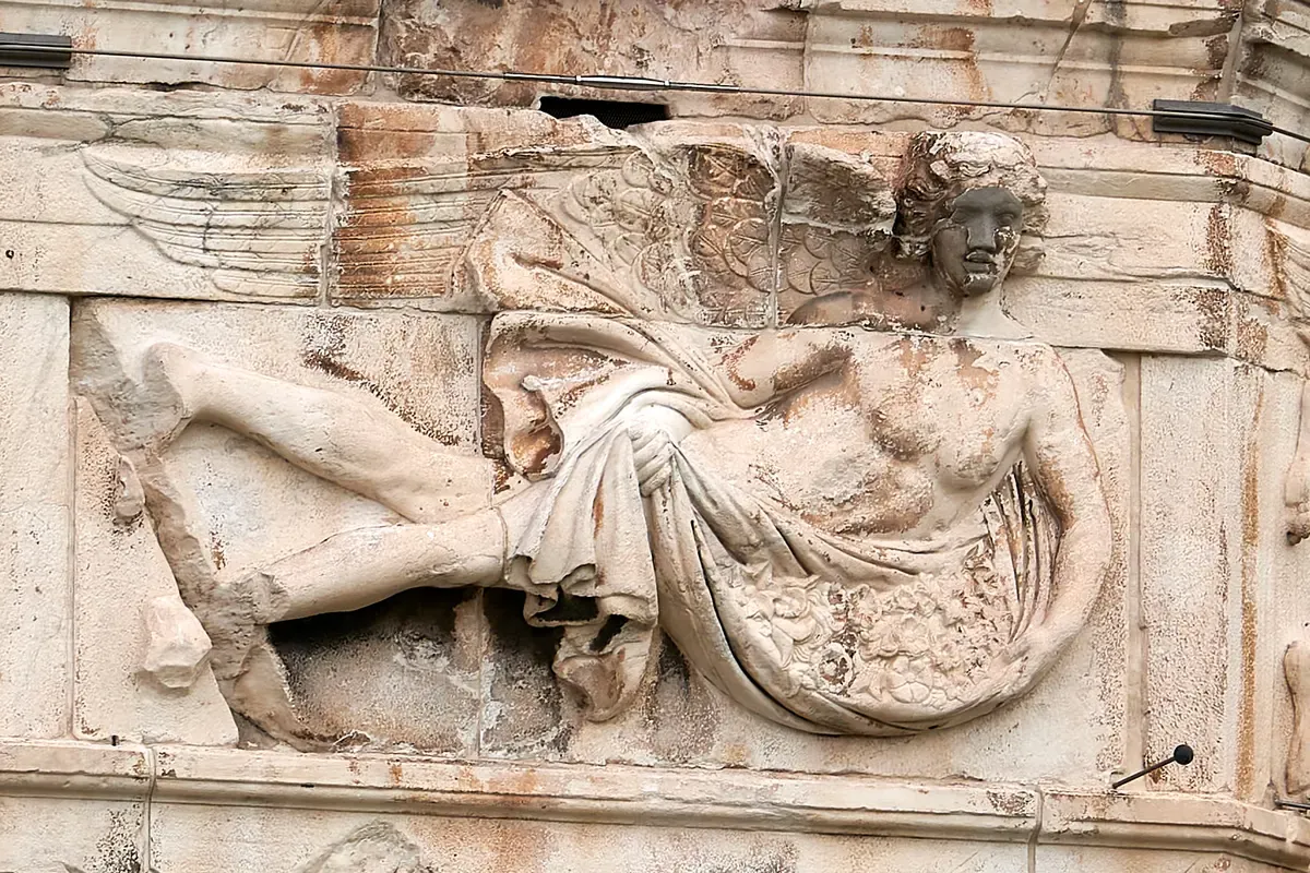The Tower of the Winds in the Roman Agora, the stop to cut from one day in Athens, Greece